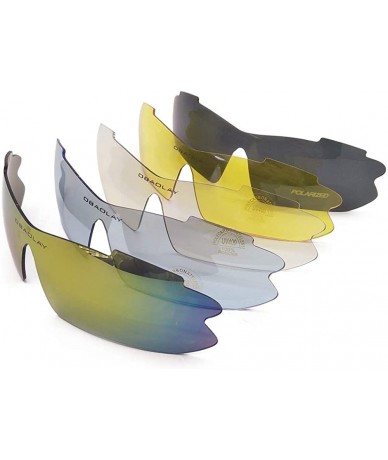 Sport Sunglasses for Sports Polarized Cycling Men UV Protection RX Lens Frame - Grey - CM18UQN07C6 $42.59