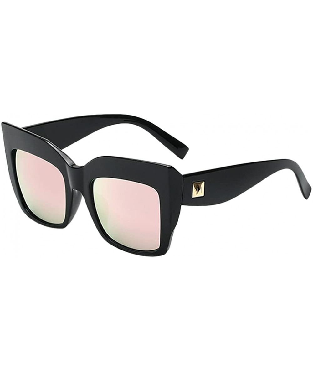 Square Non-Polarized Square Durable Sunglasses for Women Outdoor Fishing Driving - Pink - C518CYR5EZ6 $30.34