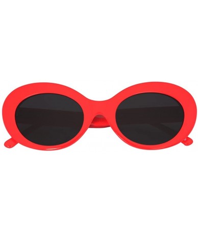 Oval Dara Darling" Oval Sunglasses HK7210 For Women - Diff Vision DV-39 UV400 Protection - Rosso Corsa Red - CO1880992NE $68.79