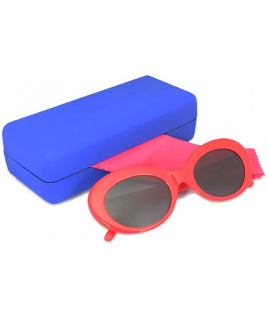 Oval Dara Darling" Oval Sunglasses HK7210 For Women - Diff Vision DV-39 UV400 Protection - Rosso Corsa Red - CO1880992NE $68.79