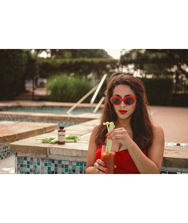 Oval Dara Darling" Oval Sunglasses HK7210 For Women - Diff Vision DV-39 UV400 Protection - Rosso Corsa Red - CO1880992NE $68.79