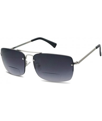 Wrap Classic Square Aviator Bifocal Sun Reading LIghtweight Sports Sunglasses for Men and Women - C918TUYO5IX $28.49