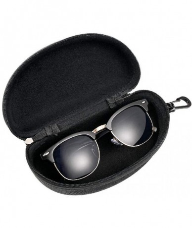 Oversized 2020 new Polarized Semi-Rimless Sunglasses Women/Men Polarized Sunglasses - Sunglaess With Box - CM190LKK83M $46.22