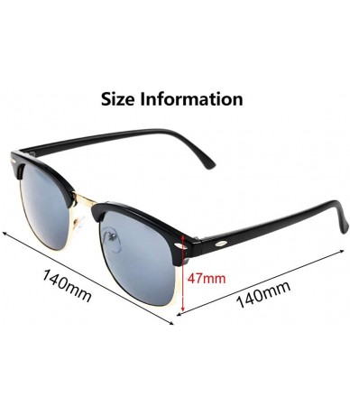 Oversized 2020 new Polarized Semi-Rimless Sunglasses Women/Men Polarized Sunglasses - Sunglaess With Box - CM190LKK83M $46.22