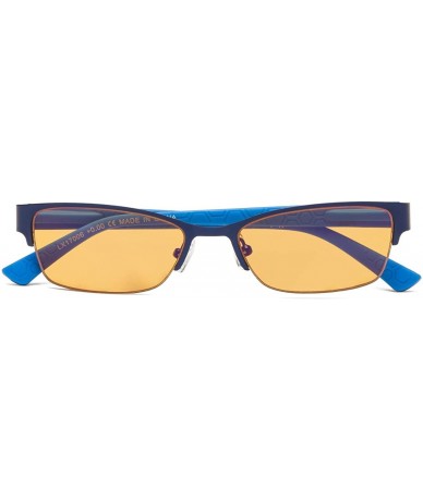 Rimless Blue Blocking Computer Reading Glasses with Half-rim for Women - Blue - CL18GNMHO34 $64.35