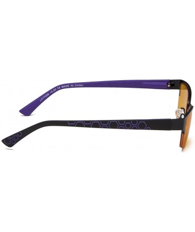 Rimless Blue Blocking Computer Reading Glasses with Half-rim for Women - Blue - CL18GNMHO34 $64.35