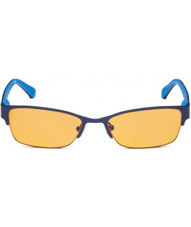 Rimless Blue Blocking Computer Reading Glasses with Half-rim for Women - Blue - CL18GNMHO34 $64.35