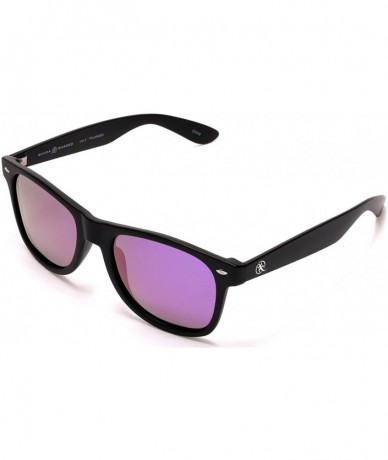 Oval Polarized Modern Venice Horned Rim Sunglasses - Carbon Black - CB182SSTHI4 $24.70