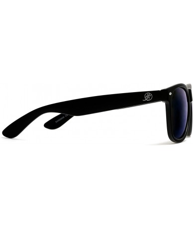 Oval Polarized Modern Venice Horned Rim Sunglasses - Carbon Black - CB182SSTHI4 $24.70