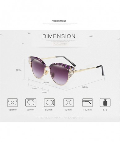 Butterfly Transparent Lens Brand Designer Crystal Diamond Women Sunglasses Rhinestone - White Frame - CE188UKZ6U3 $25.71