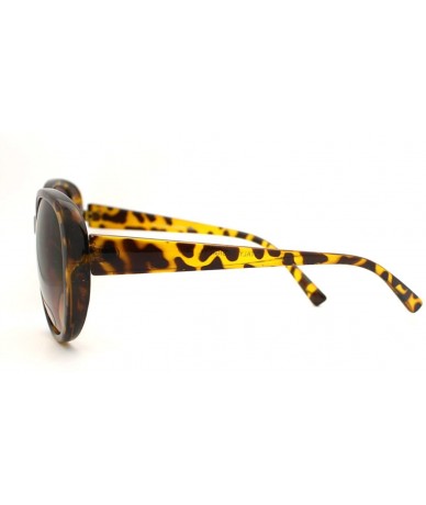 Butterfly Tortoise Comfort Size Butterfly Women's Sunglasses - CT11CBZBO9P $17.60