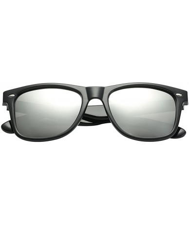 Wrap Polarized 80's Retro Classic Trendy Stylish Sunglasses for Men Women - Black - Ice Tech - C3185K69W8Y $25.29