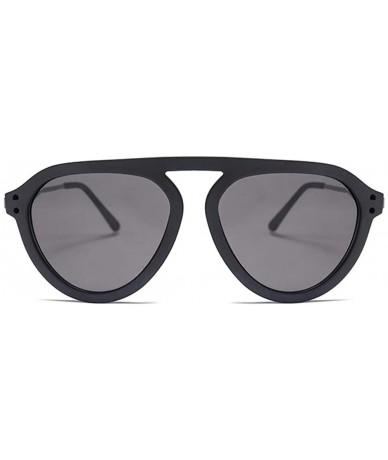 Oversized Oversized Cat Eye Sunglasses for Men and Women UV400 - C7 Blue Blue - C41987A256H $24.42