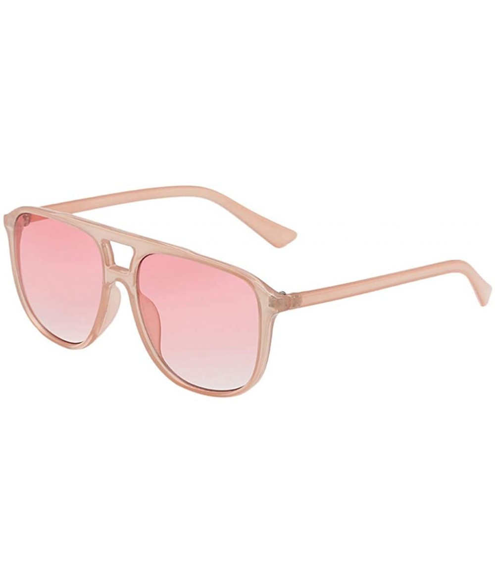 Wrap Classic Oversized Sunglasses for Women Fashion Man Women Sunglasses - D - CR18TM5Z45C $16.59