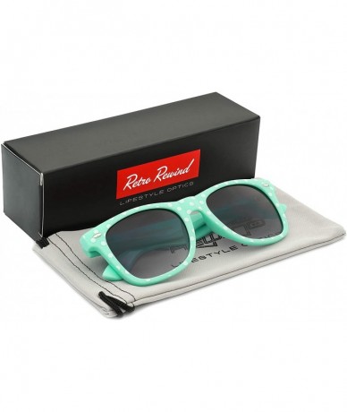 Sport Polka Dot Retro Fashion Sunglasses - 100% UV400 - Mint - CH195HCOLQC $18.46