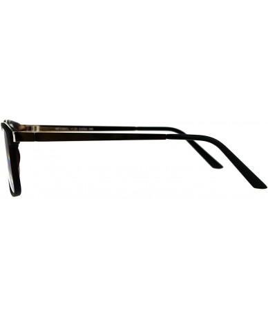 Rectangular Reading Glasses Unisex Magnified Eyeglasses Rectangular Fashion Frame - Tortoise Gold - CL18E7YKQUG $19.05