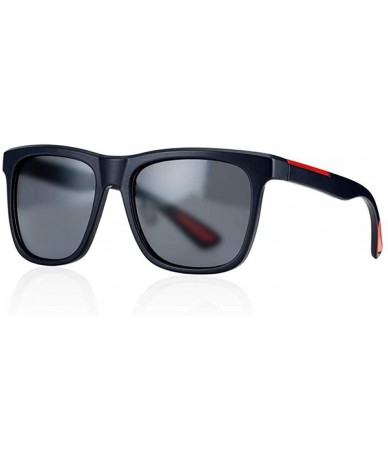 Square Desig Classic Polarized Sunglasses Men Women Driving Square Frame Sun C1 - C3 - CG18XE9Z7IY $16.99