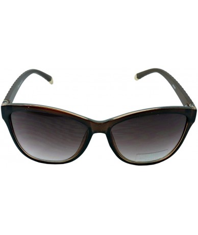 Cat Eye Vintage Fashion Cats Eye Wayfar Sunglasses for Men Women UV 400 - Brown - CM18RTDUG9Y $23.63