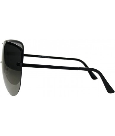 Shield Oversize Shield Robotic Mens Color Mirror Lens Metal Sunglasses - Gold - C4186H5D077 $23.68