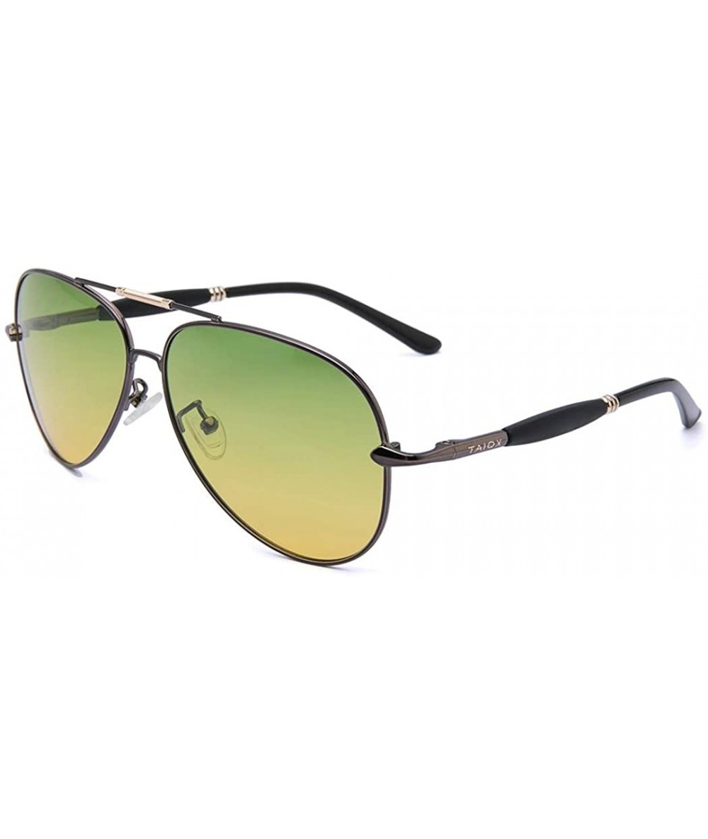 Sport Polarized Sunglasses for Men - Overlooked Winter UV Bloack Lens - Anit-Snow White Reflect - CT18QL7W3UD $28.50