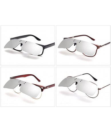 Rimless Fashion Clip-on Rimless Polarized Sunglasses UV400 Lens Clip 4 Color Metal Clip UV Protection Sunglasses - CN18SRQ6GE...