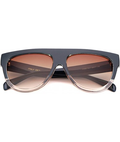 Square Oversized Sunglasses for Women Vintage Retro Goggles Flat Top Shades - CP18XEWZCO9 $23.09