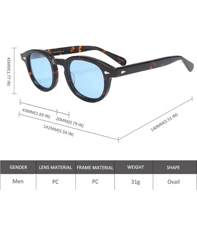 Oval Captain Plastic Sunglasses Fashion Gradation - C11 - C118ZLEXXA2 $52.73