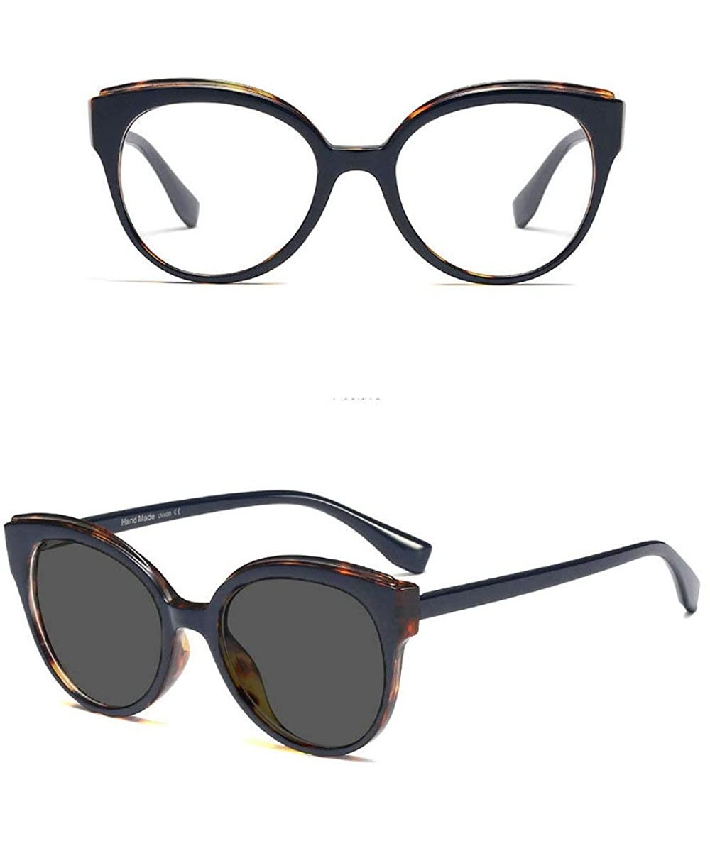 Square retro round frame unisex spring legs cat ear Sun photochromic brand designer glasses frame - CF18WKZ40TA $41.10