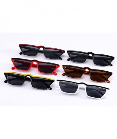 Square Classic Style Sunglasses with Polarized Lenses for Men or Women - Black With Red - CD18C3U4GLE $65.34