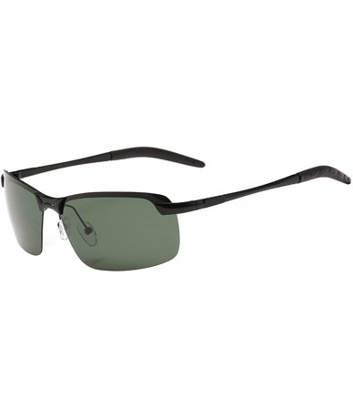 Sport Men's Sports Style Polarized Sunglasses Driving Outdoor Sports Sunglasses Metal Frame - CC17Z37Z2ZC $17.45