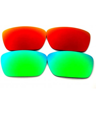 Oversized Replacement Lenses Fuel Cell Black&Purple&Red Color Polarized-FREE S&H. 3 Pairs - Red&green - CR127D2JWUX $27.31