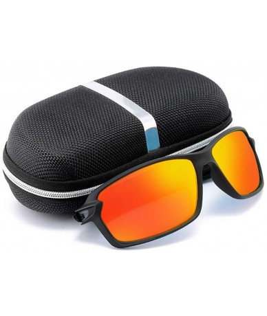 Semi-rimless Men Polarized Glasses Car Driver Night Vision Goggles Polarizer Sunglasses - 5black Black - CF194OX5X7R $43.02