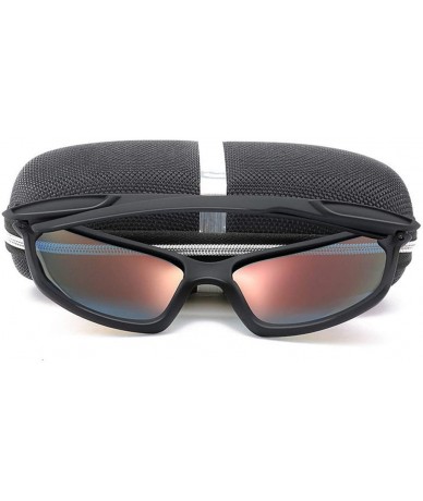 Semi-rimless Men Polarized Glasses Car Driver Night Vision Goggles Polarizer Sunglasses - 5black Black - CF194OX5X7R $43.02