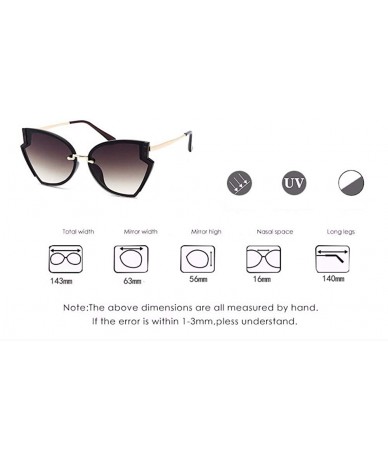 Oval Sunglasses Female Metal Sunglasses Female Glasses - A - CQ18QNC5NWN $77.64