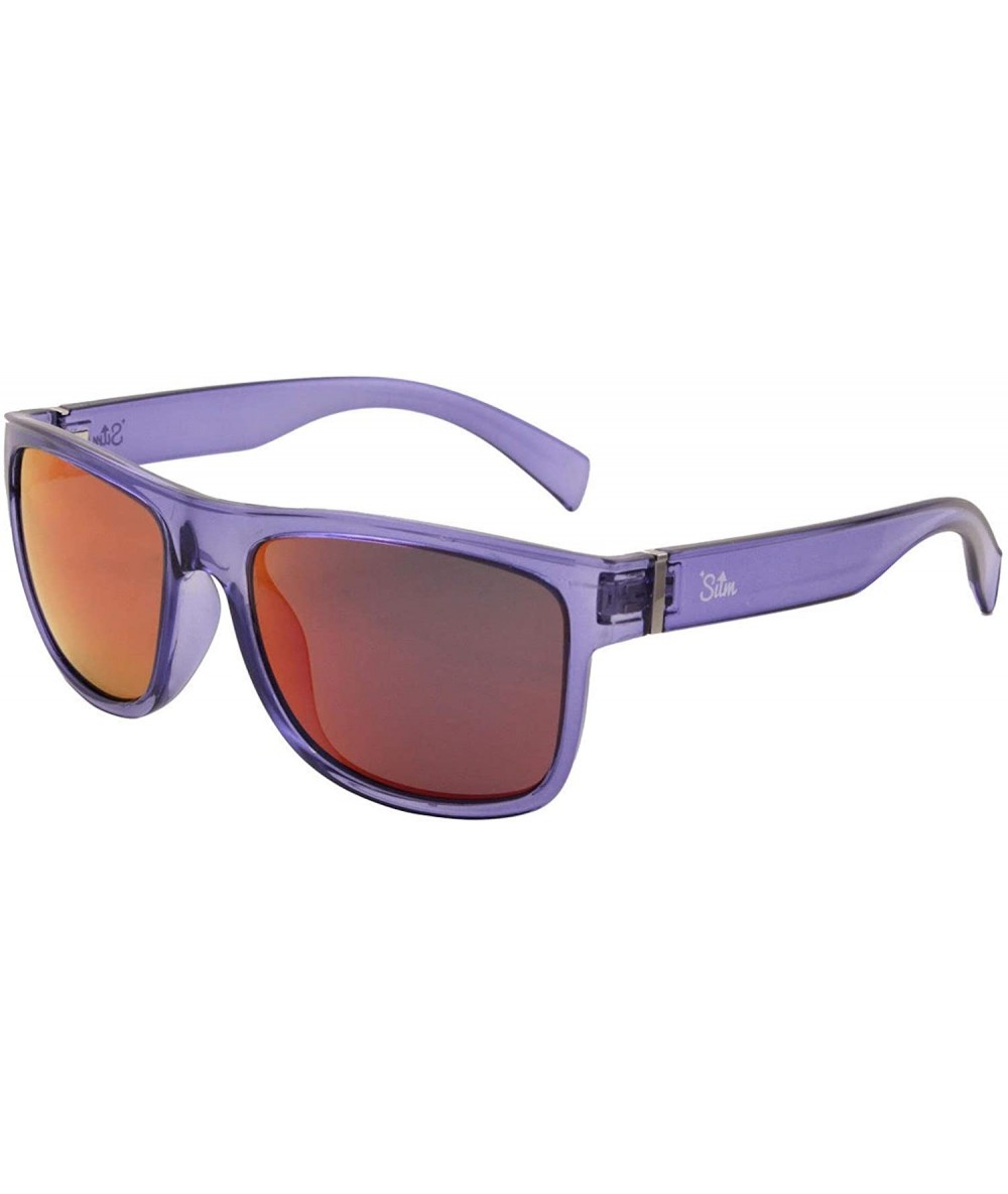 Rectangular Hazy Sunset TR90 Polarized Lightweight Durable Sunglasses For Men and Women - CD18Z0SKYDU $68.89