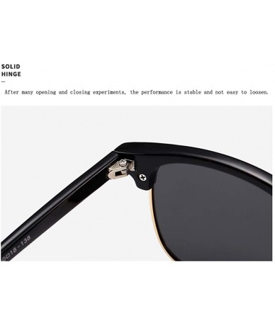 Square Rimless Polarized Aluminum Sunglasses Eyewear - White Mercury Lens/ Black Frame - C018SS9CAC9 $19.35