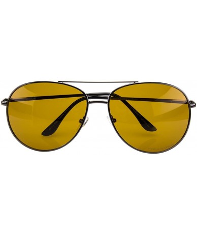 Sport 12 Pairs Classic Aviator Plastic Sunglasses Amber Mens Womens UVA UVB - CP1822CM3ZW $44.52