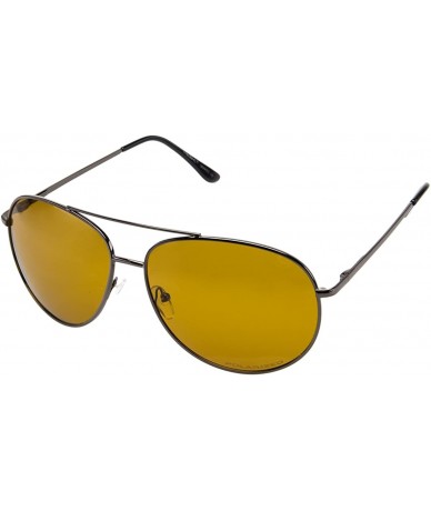 Sport 12 Pairs Classic Aviator Plastic Sunglasses Amber Mens Womens UVA UVB - CP1822CM3ZW $44.52