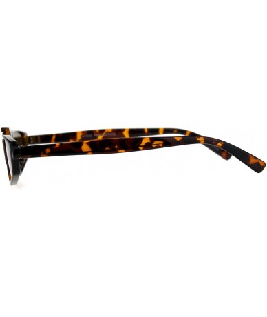 Rectangular Unisex Rectangular Plastic Pimp Retro Vintage Sunglasses - Tortoise Brown - C618CMDQ5AG $18.02