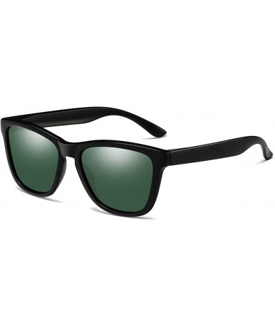 Wrap Polarized Sunglasses For Women Men Gradient Colors Designer UV Protection - Dark Green - CL12NH5U7HU $22.80