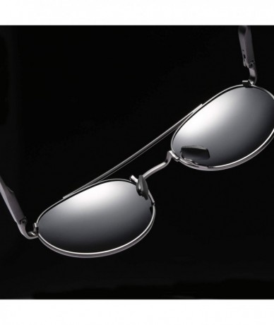 Round Unisex Vintage Round Sunglasses Double Bridge Men Women Polarized Aviator Sunglasses A540 - Tea-tea - CQ18IW98SAX $30.09