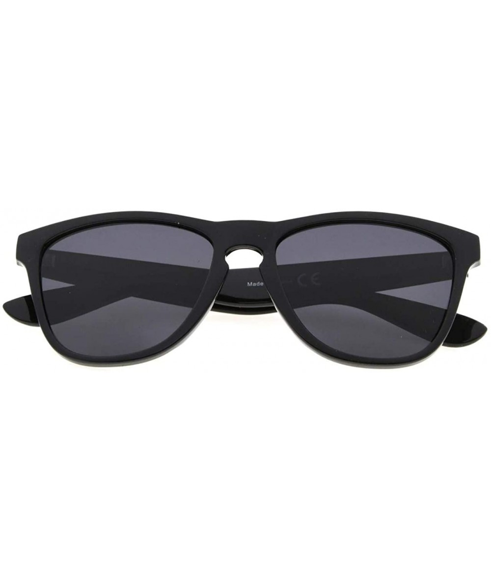 Rectangular Classic Polarized Sunglasses Women - Black/Greylens - CS12GPBH1ID $25.53