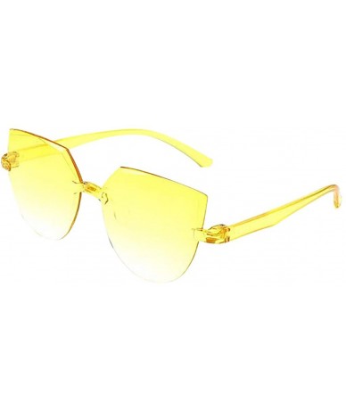 Round Polarized Sunglasses Protection Irregularity Lightweight - H - CE190R7X043 $19.54