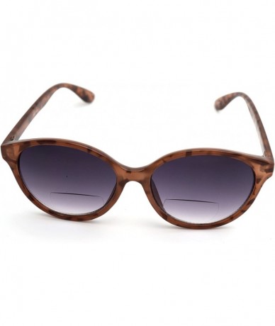 Oversized Vintage Women CatEye Round Reading Sun Readers Oversized (Z3 Shiny Brown Tortoise/Bifocal - 1.00) - CP18EIYZZ3M $30.55