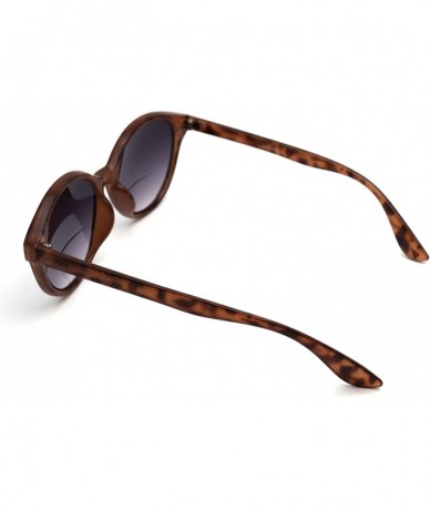 Oversized Vintage Women CatEye Round Reading Sun Readers Oversized (Z3 Shiny Brown Tortoise/Bifocal - 1.00) - CP18EIYZZ3M $30.55