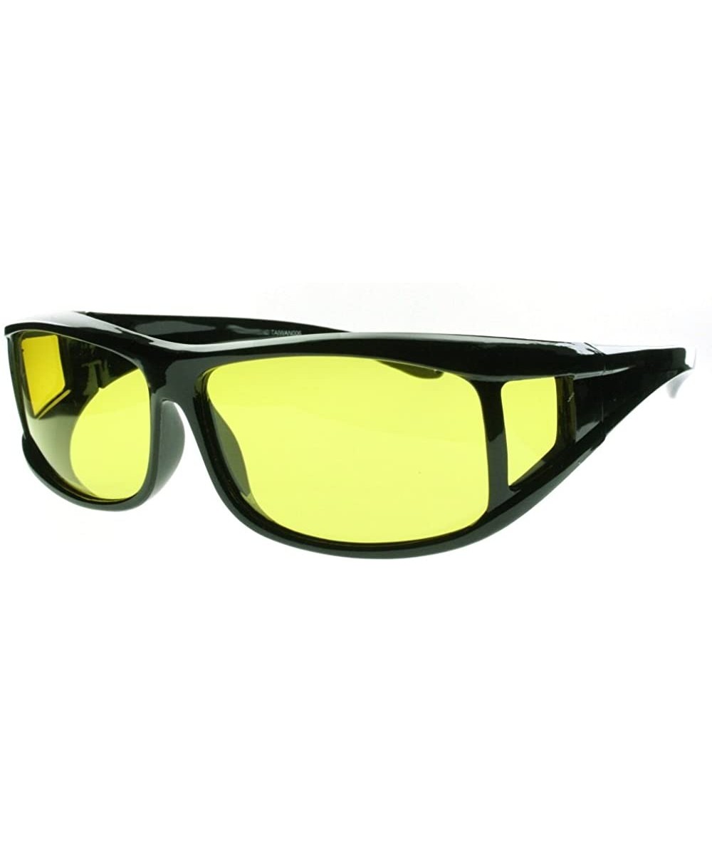 Wrap Fit Over Sunglasses Over Glasses - Polarized & Non-Polarized - Polarized Night Driving - CH11L6VYRMB $27.66