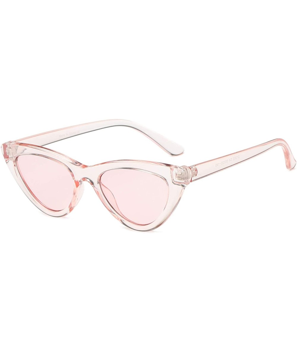 Goggle Women Cat Eye Fashion Sunglasses - Pink - CY18WQ6ZRZE $37.73