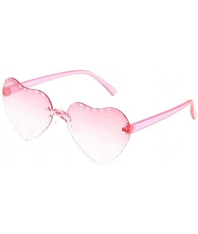 Wrap Love Heart Shaped Sunglasses Child PC Frame Resin Lens Sunglasses UV400 Protection Eyewear Sunglass Sun Glasses - CQ1908...