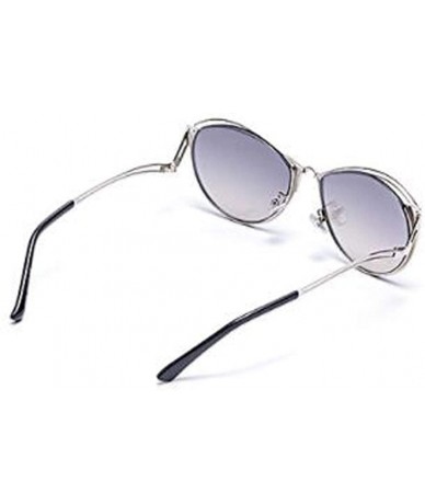 Aviator Cat Eye Fashion Sunglasses - Metal Frame PC Frame Material Sunglasses - D - CB18S9G3ALZ $73.95