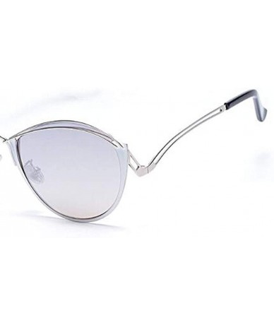 Aviator Cat Eye Fashion Sunglasses - Metal Frame PC Frame Material Sunglasses - D - CB18S9G3ALZ $73.95